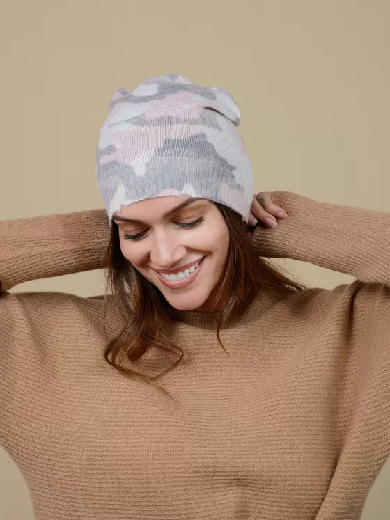 Outlet 27 Miles Malibu Ari Camo Beanie Rose Quartz